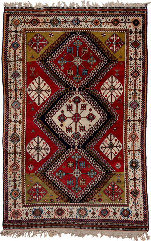 Vintage Qashqai Area Rug (4' x 7')